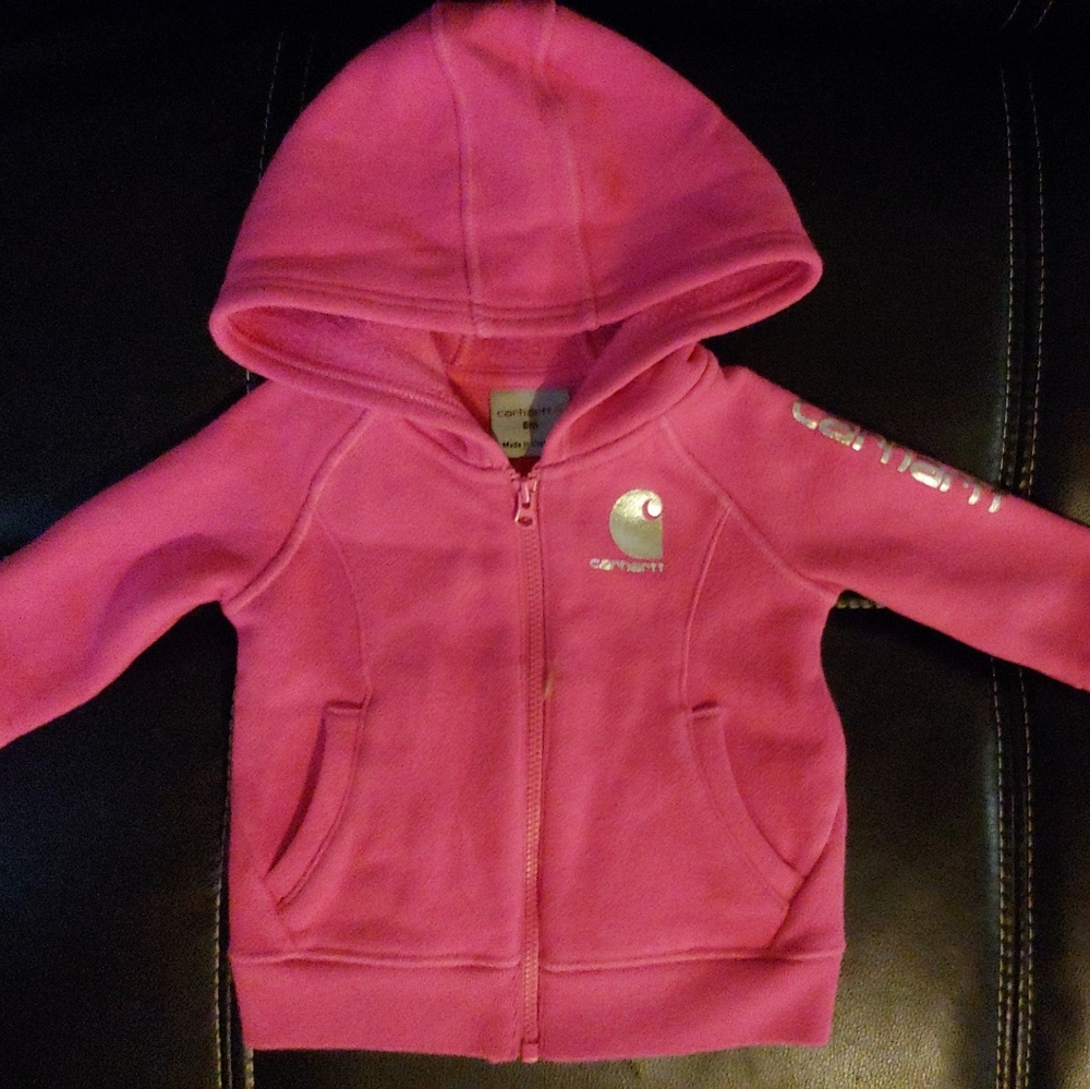 Girls Carhartt pink 6 month sweater